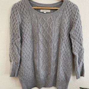 Loft Wool Cable-knit Sweater